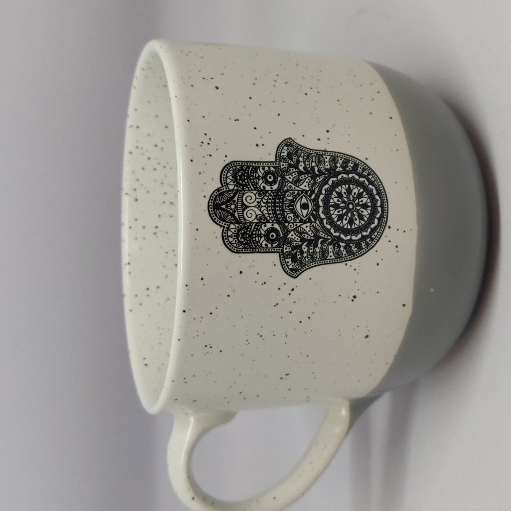 Hamsa Eye of Protection Speckled Mug